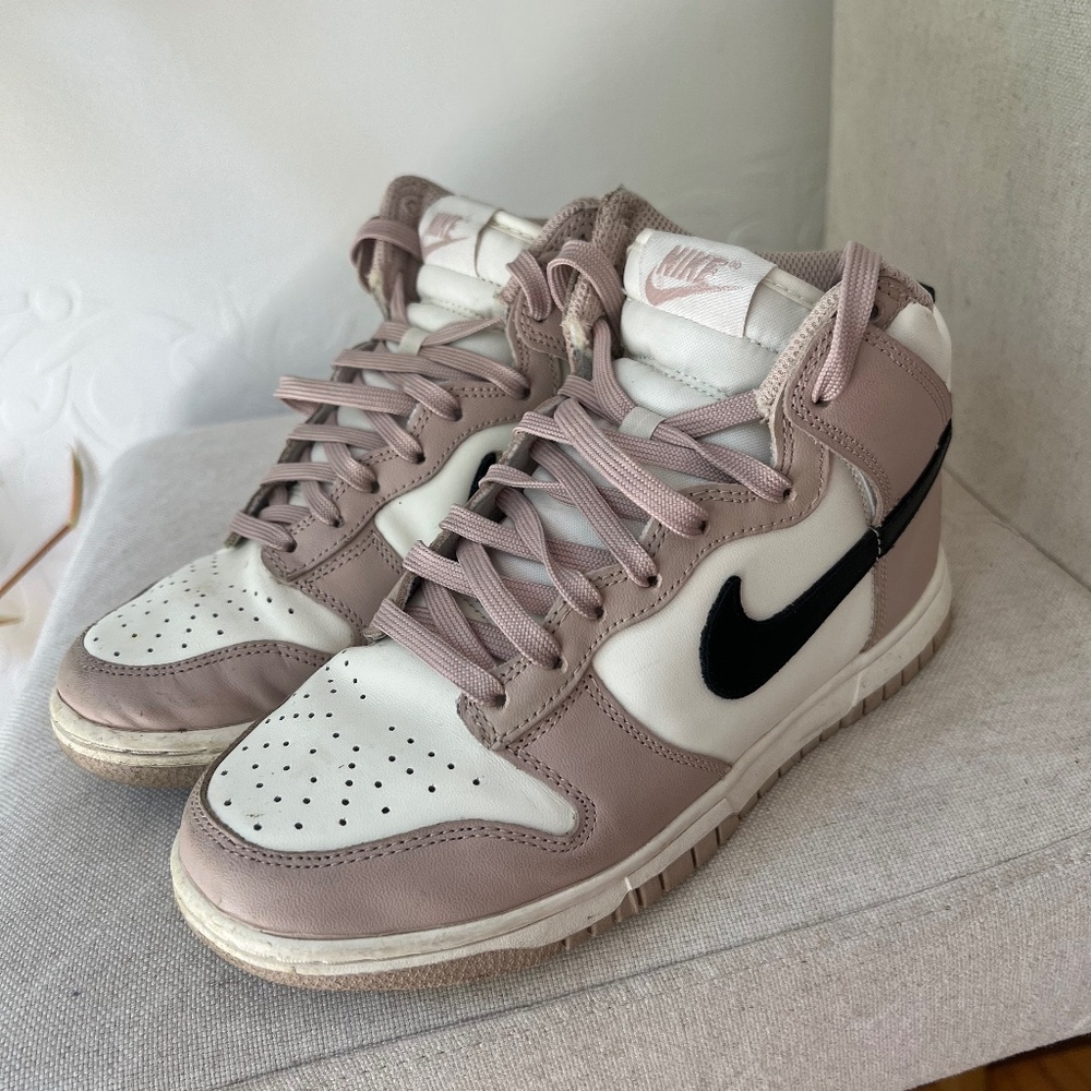 Nike Slam Dunk Hi top / beige - white - black